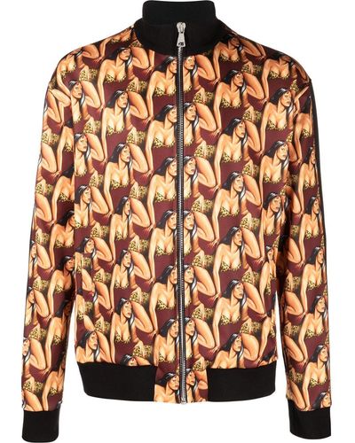 Roberto Cavalli Sweater Met Print - Oranje