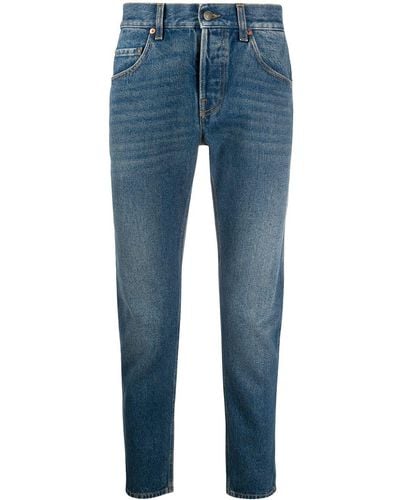 Gucci Straight-leg Denim Cotton Jeans - Blue