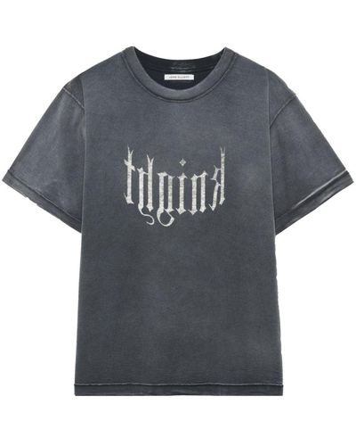 John Elliott T-Shirt mit Rush Knight-Print - Grau