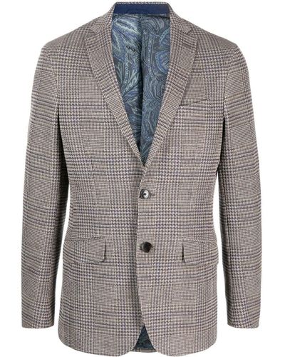 Etro Blazer a quadri - Blu