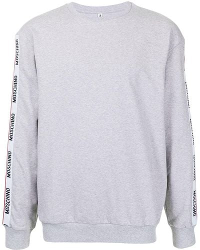 Moschino Logo Tape Sweatshirt - Gray