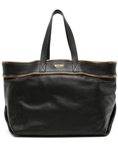 Moschino Handtasche aus Leder - Schwarz