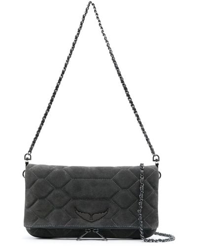 Zadig & Voltaire Large Rock Quilted Crossbody Bag - Black