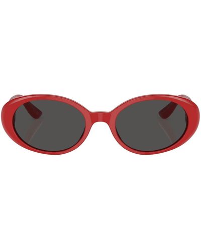 Dolce & Gabbana Re-Edition DNA oval-frame sunglasses - Rosso