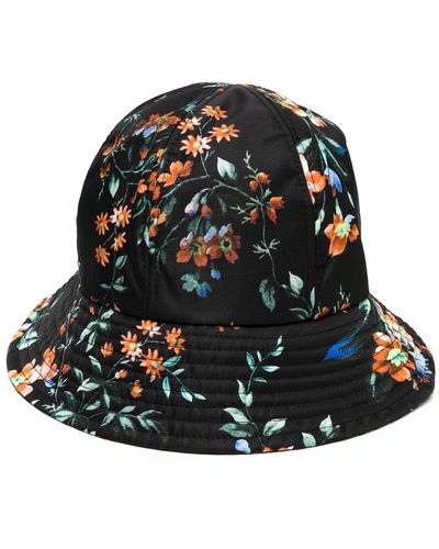 Erdem Floral-print Bucket Hat - Black