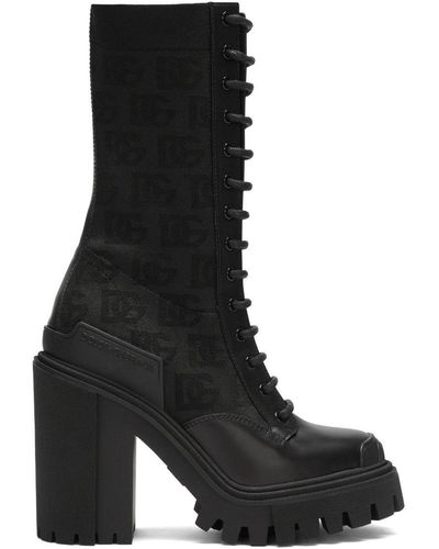 Dolce & Gabbana Dolce&gabbana Black All-over Dg Boots