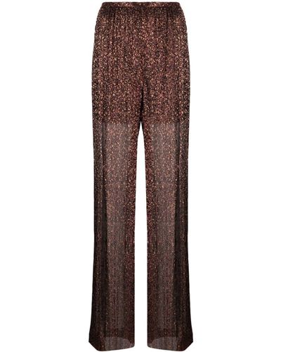 Sabina Musayev Mark Wide-leg Pants - Brown