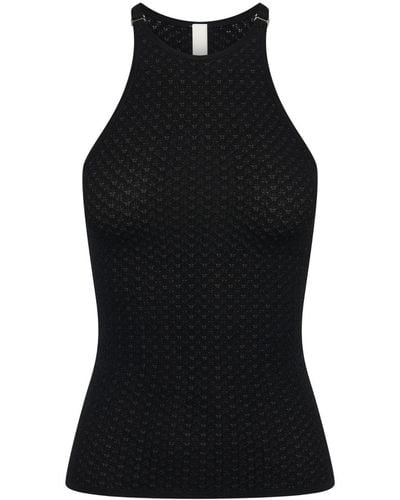 Dion Lee Serpent Knitted Tank Top - Black