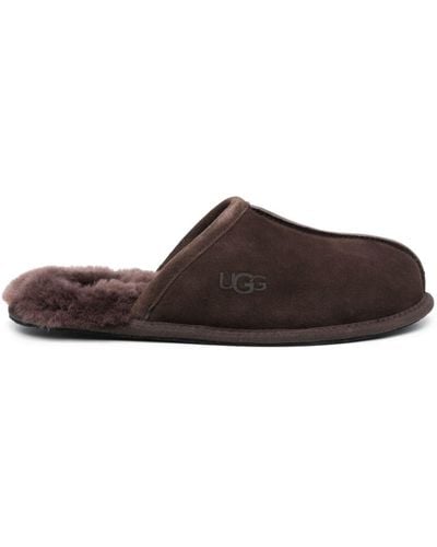 UGG Scuff Logo-embossed Slippers - Brown