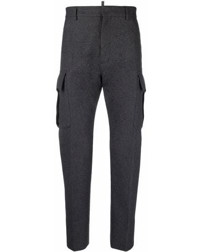 DSquared² Felt Tapered Trousers - Grey