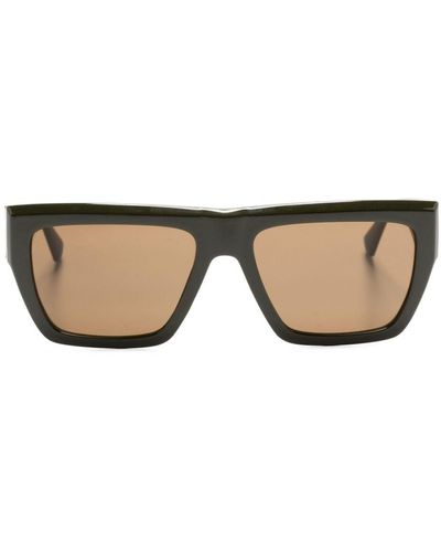 Calvin Klein Geometric-frame Sunglasses - Natural
