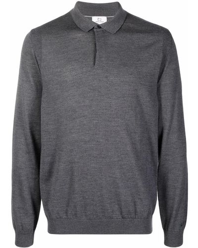 Woolrich Fine-knit Polo Shirt - Gray