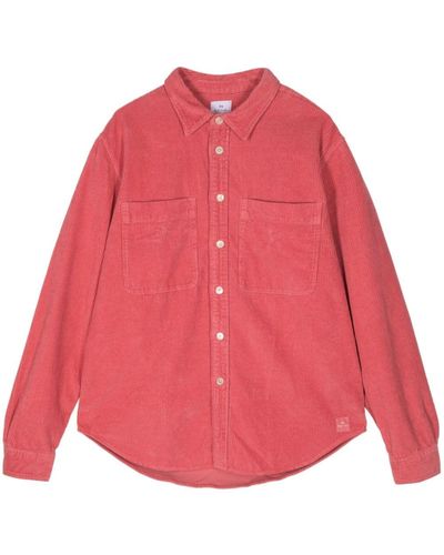 PS by Paul Smith Organic-cotton Corduroy Shirt - Pink