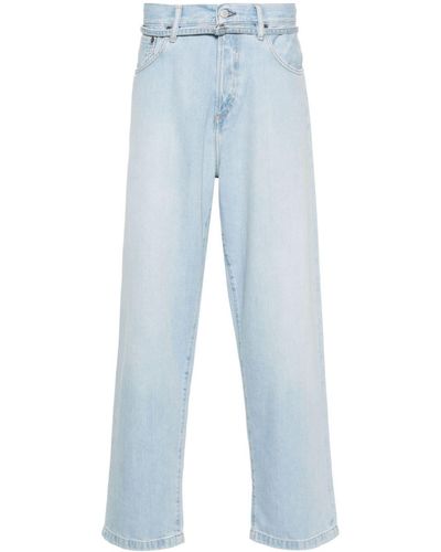 Acne Studios 1991 Straight-Leg-Jeans mit Gürtel - Blau