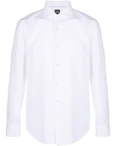 BOSS Camicia Hank Spread - Bianco