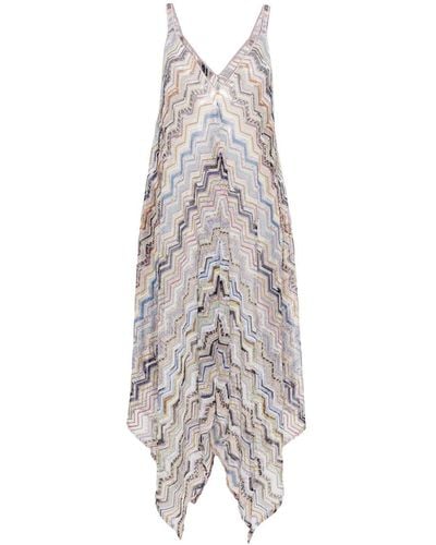 Missoni Zigzag-woven Crochet Maxi Dress - White