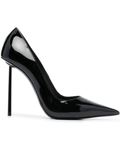 Le Silla Bella 120mm Leather Court Shoes - Black