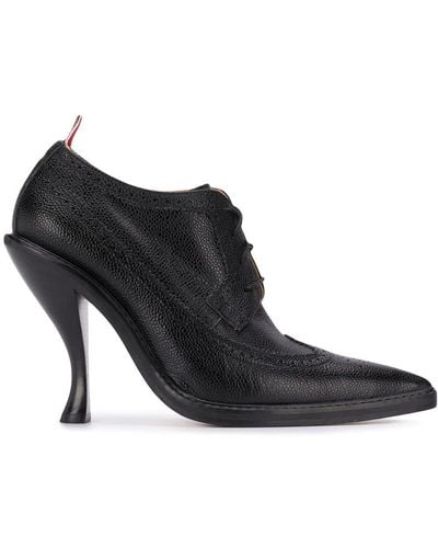 Thom Browne Zapatos de vestir con tacón curvo - Negro