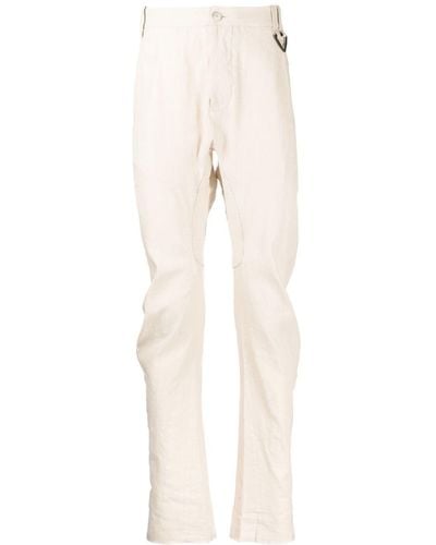 Masnada Pantalon chino slim à fines rayures - Multicolore