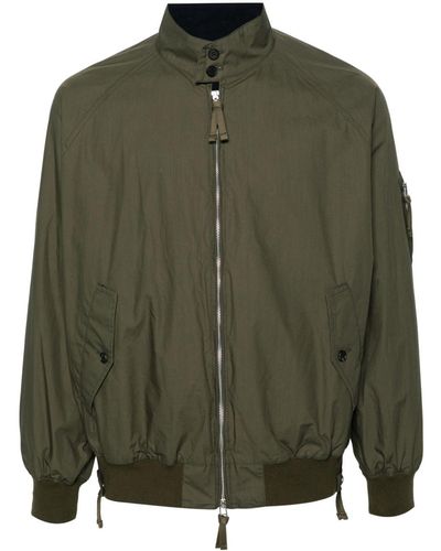 Comme des Garçons Zip-up Cotton Bomber Jacket - Green