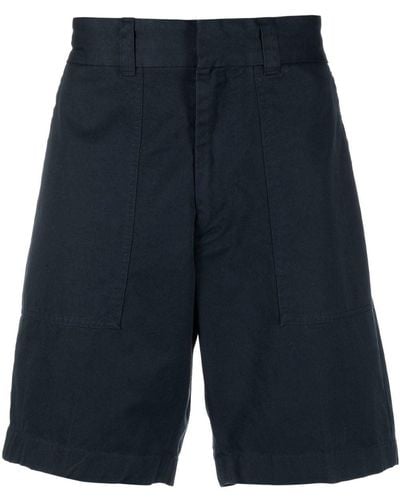 Vince Four-pocket Tonal-stitching Bermuda Shorts - Blue