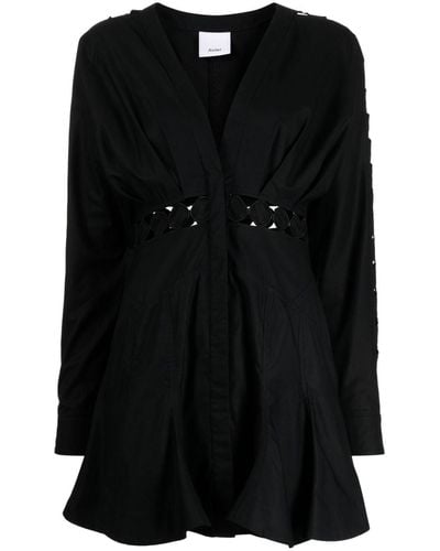 Acler Keeling Organic Cotton Minidress - Black
