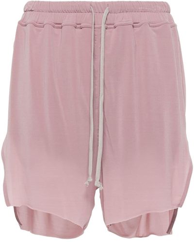 Rick Owens Jersey-Shorts mit Kordelzug - Pink