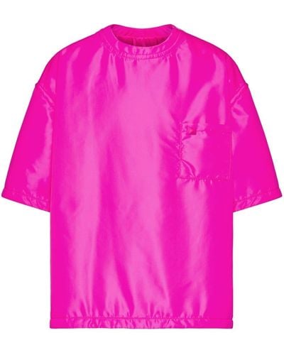 Valentino Garavani Stud-detail Crew Neck T-shirt - Pink