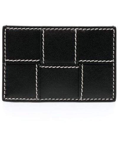 Bottega Veneta Cassette Leather Cardholder - Black