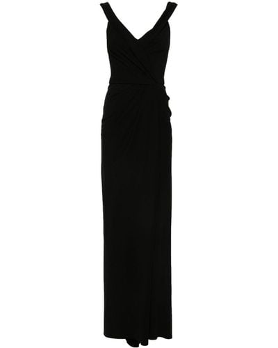 Gemy Maalouf Off-shoulder Draped Gown - Black