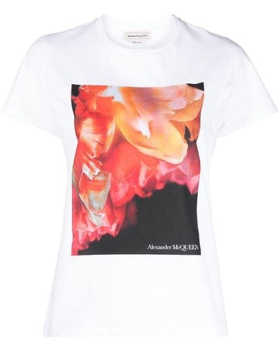 Alexander McQueen グラフィック Tシャツ - ホワイト