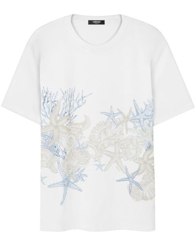 Versace Barocco Sea Cotton T-shirt - White