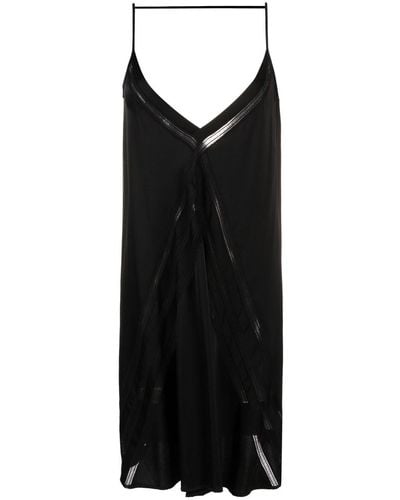 Aeron Tobago V-neck Slip Dress - Black