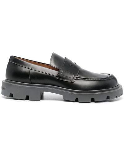 Maison Margiela Ivy Leather Loafers - Gray