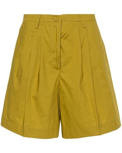 Forte Forte High-waist bermuda shorts - Gelb