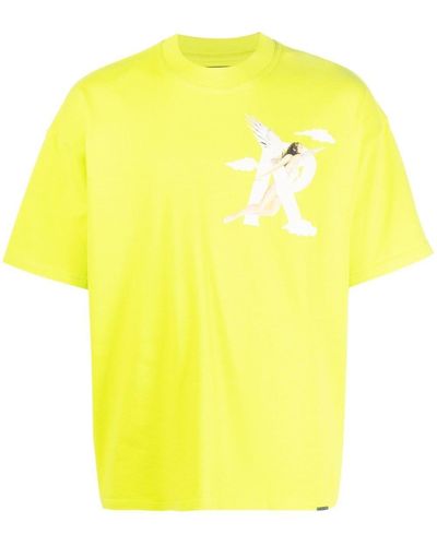 Represent Camiseta con estampado floral - Amarillo