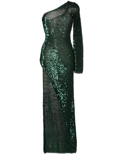 retroféte Celeste Sequin-embellished Dress - Green