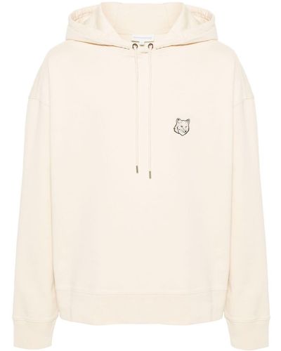 Maison Kitsuné Bold Fox Hooded Sweatshirt - Natural