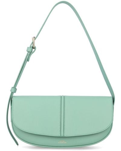 A.P.C. Betty Leather Shoulder Bag - Green