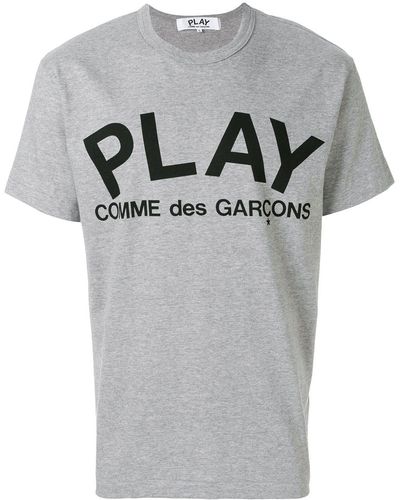 COMME DES GARÇONS PLAY Play Logo T-shirt - Gray