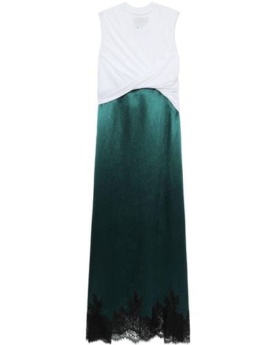 3.1 Phillip Lim Draped Cotton Midi Dress - Green