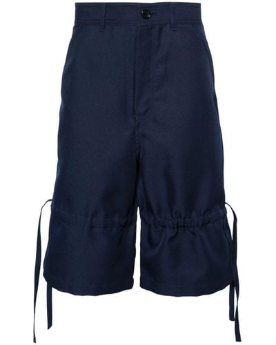 Comme des Garçons Wide-leg bermuda shorts - Blu