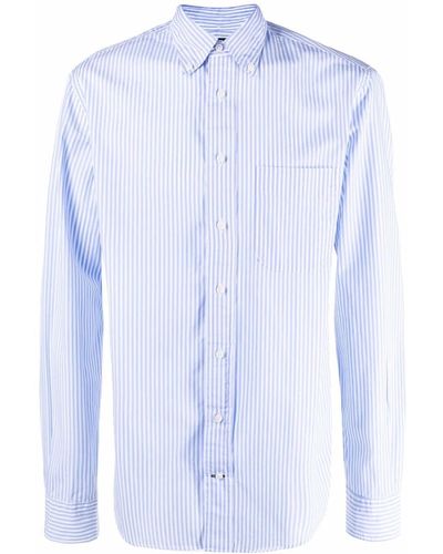 Gitman Vintage Gestreiftes Hemd - Blau
