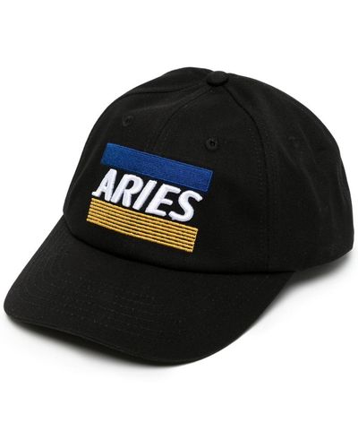 Aries Logo Print Cap - Black