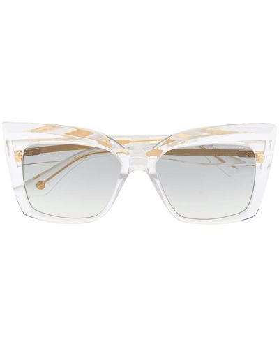 Dita Eyewear Telemaker Square-frame Sunglasses - White