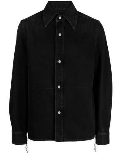 MM6 by Maison Martin Margiela Single-stitch Denim Shirt - Black