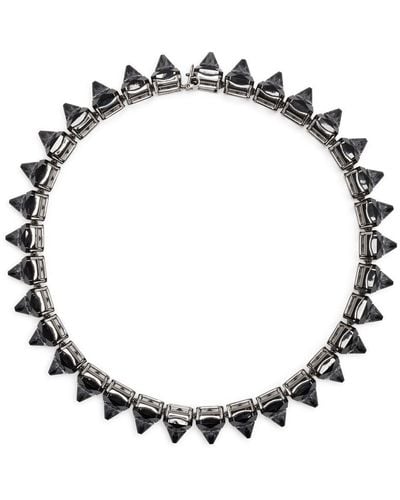 Swarovski Halskette mit Kristallen - Mettallic