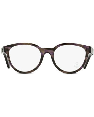 Moncler Pantos オーバル眼鏡フレーム - ブラウン