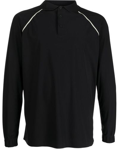 GR10K Langärmeliges Poloshirt - Schwarz