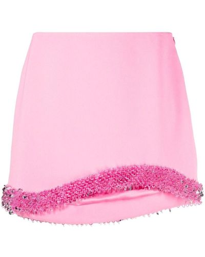 Jonathan Simkhai Dua Embellished Mini Skirt - Pink